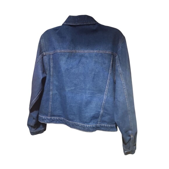 Reebok Tennessee Titans Women’s Denim Jacket Blue NFL Team Logo Size M - Picture 8 of 8